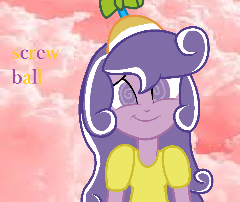 Screw Ball,Fluttershy's and Discords daughter by VioletXx115 on DeviantArt