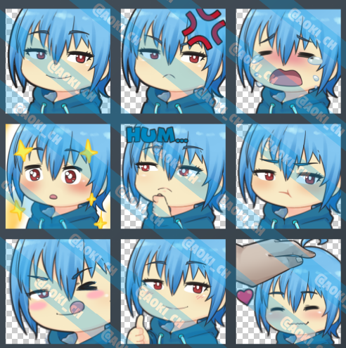 Emotes preview by aokiminami on DeviantArt