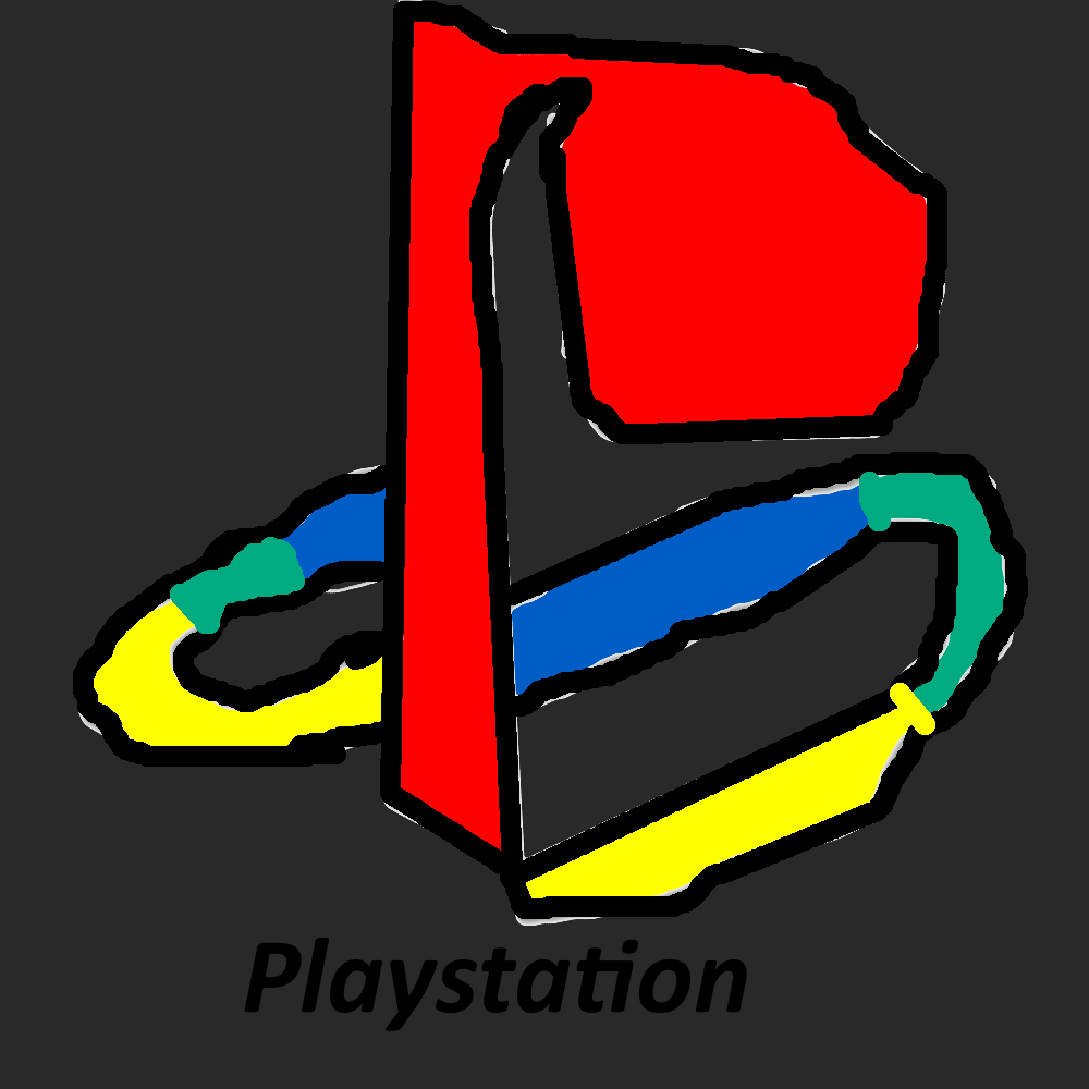 Playstation Logo Drawing by cartoonfan22 on DeviantArt
