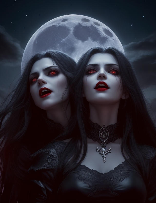 Two female vampires their eyes glow PT2 by BlackSnake1977 on DeviantArt
