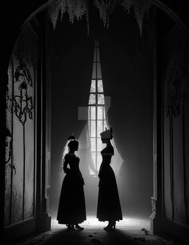 Two mysterious female silhouettes 1