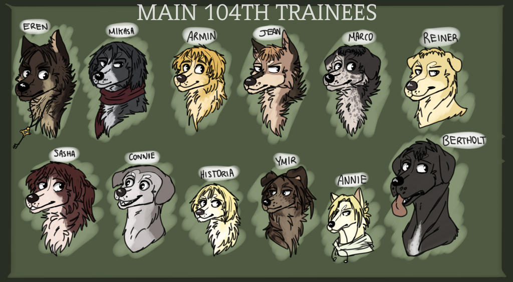 main 104th trainee dogs