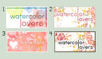 watercolor lovers group icon by Melonkitten