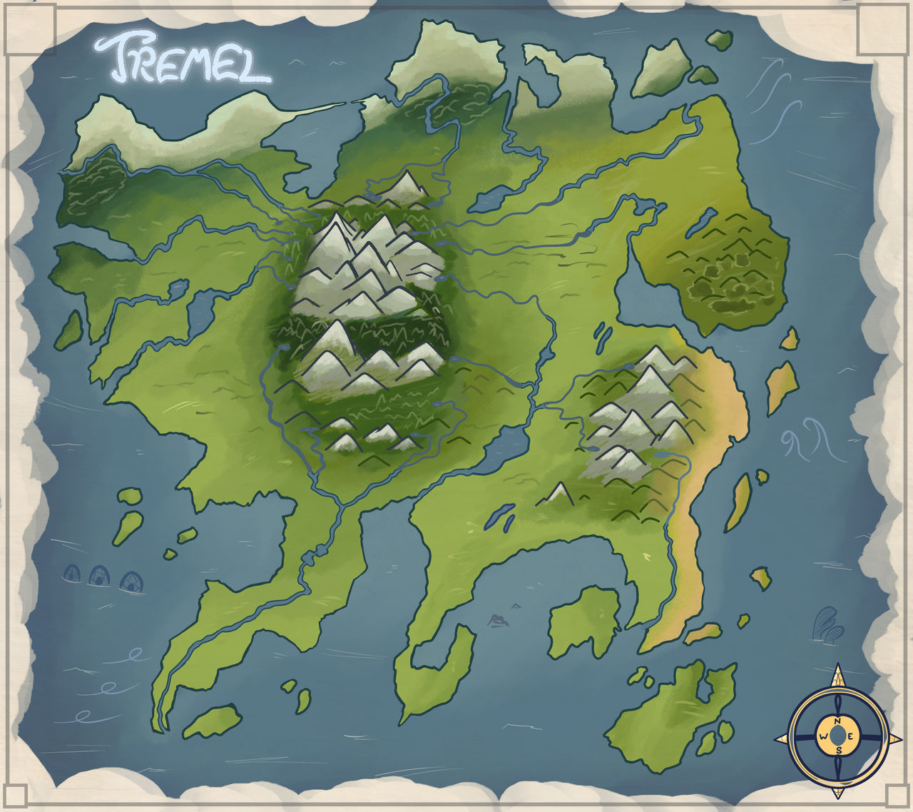 Pmd Mini Map PMD-Outlaws | Map of Tremel - Blank by i-Sparki on DeviantArt