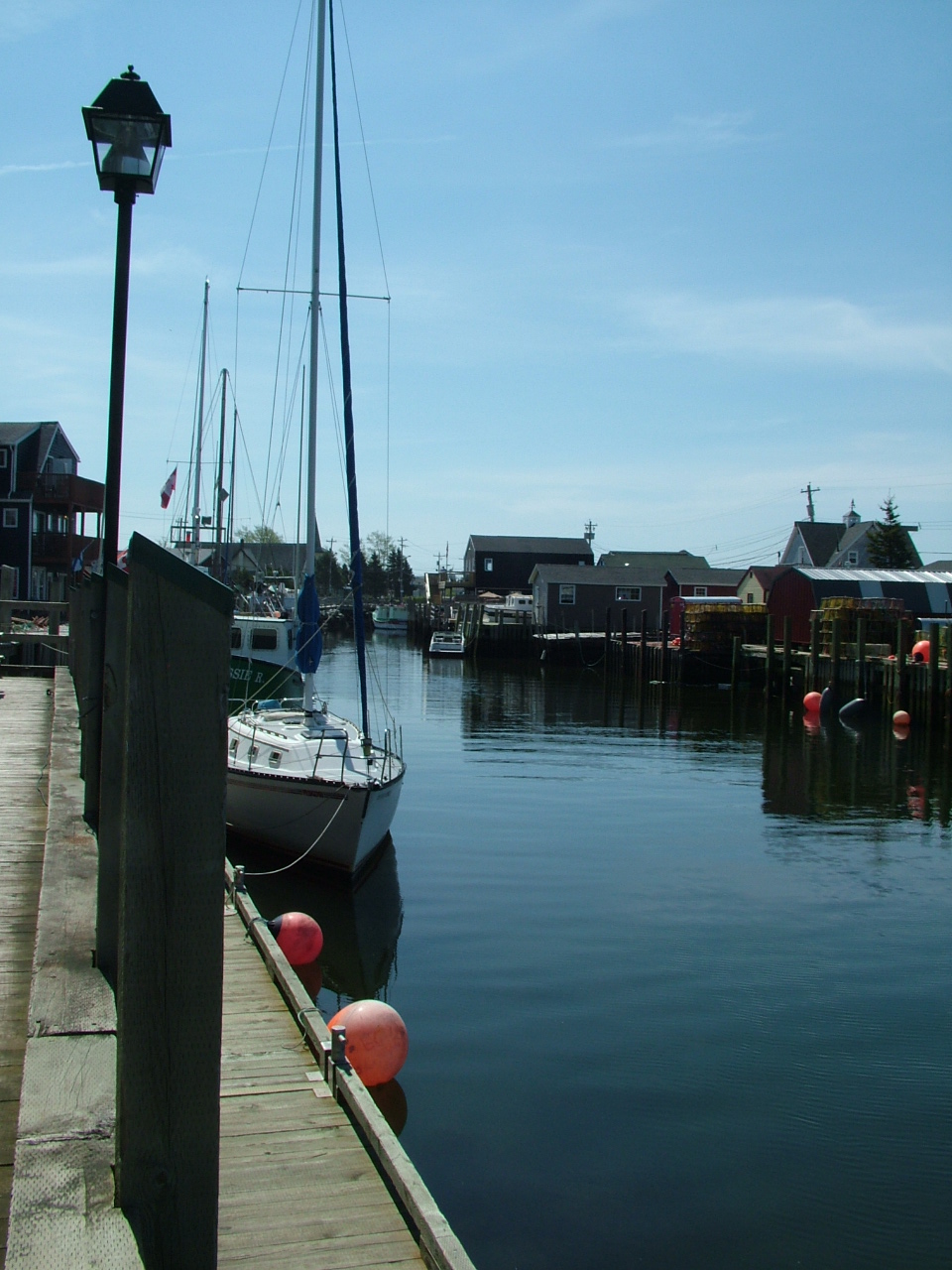 Looking Down the Wharf