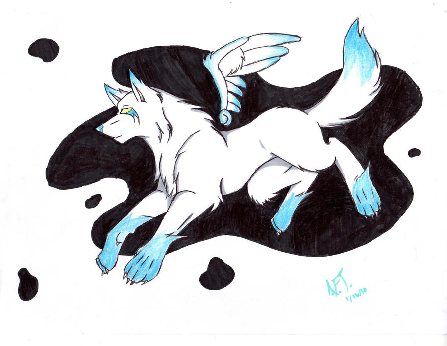 ink splot wolf by Albo-Beati7 on DeviantArt