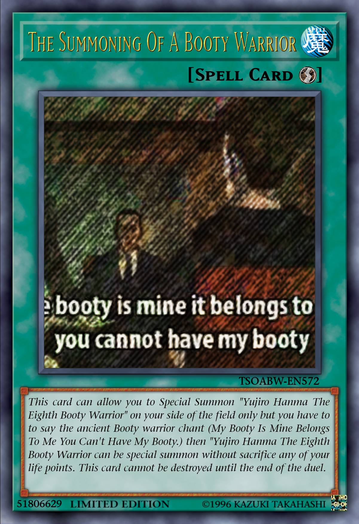 yugioh booty pic card BOOTYBOOTYBOOTY" Canvas Print for Sale by shutuptyrone