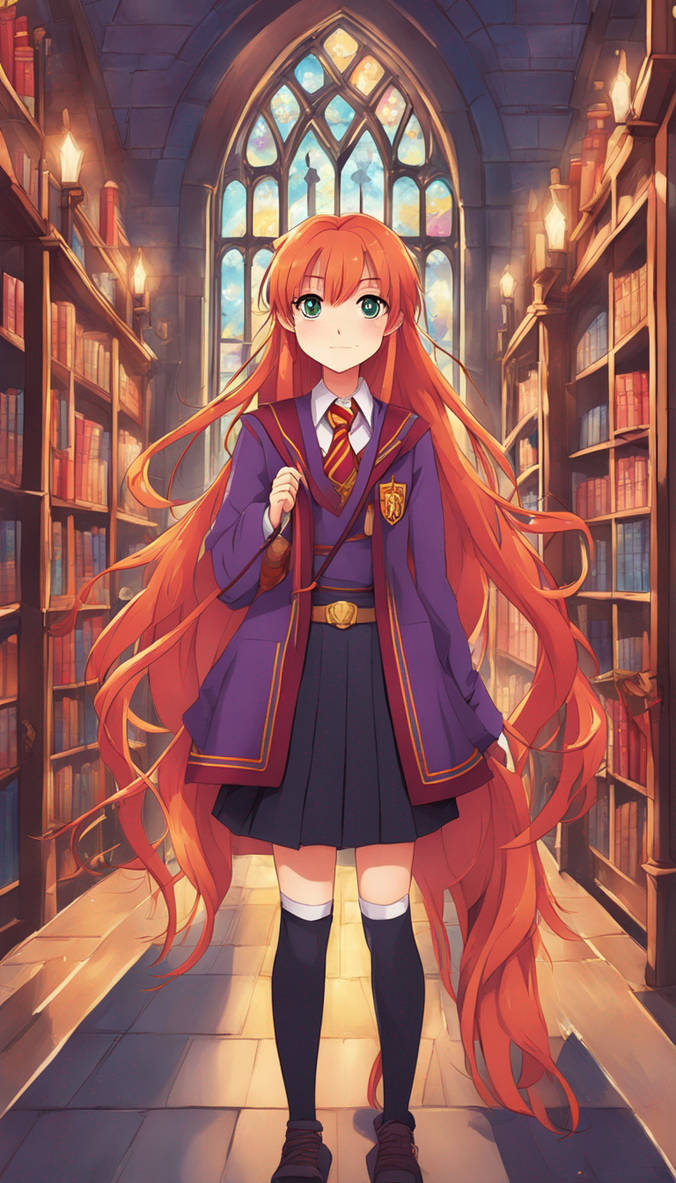 Young woman, Long braided Light Red hair, Hazel Pu by RyukoUzumaki on ...