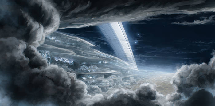 Stormy Saturn night