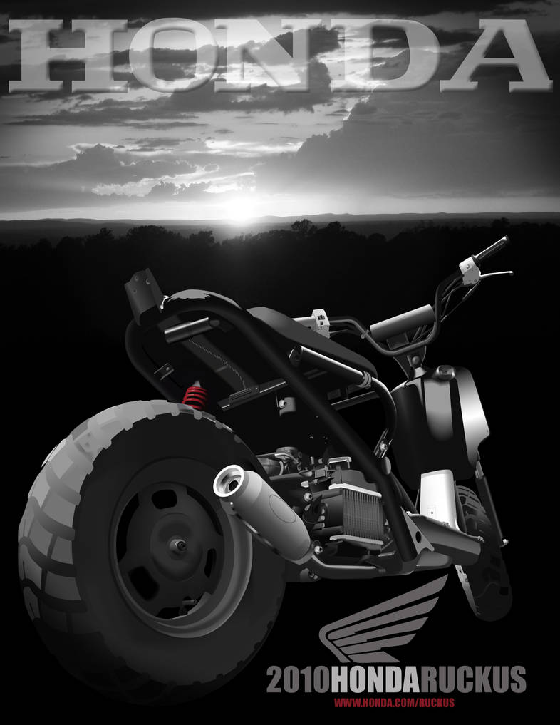 Deviant Ruckus honda ruckus illustration by rabobio on DeviantArt