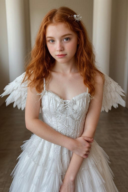 Angel with red hair by IlkivNastia2011 on DeviantArt