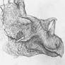 Utahceratops portrait sketch
