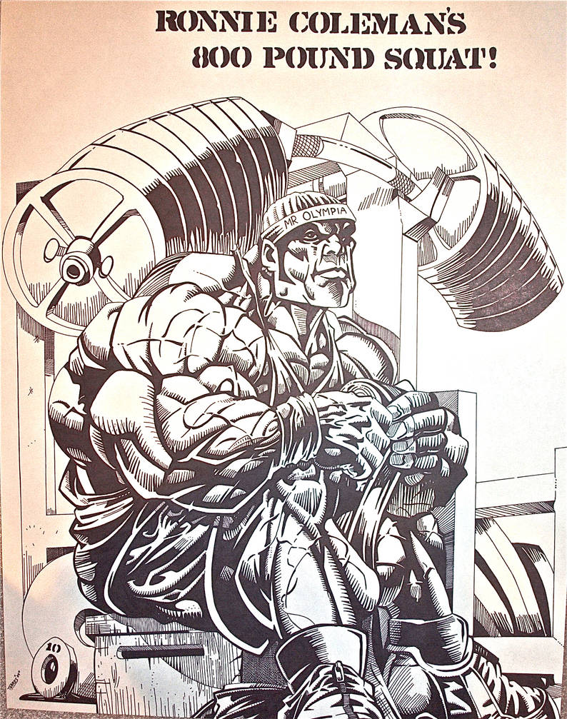 Big Ronnie Coleman showing off his strength! by kal-el40 on DeviantArt