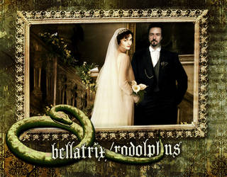 Bellatrix and Rodolphus. Bold and Modern Wedding