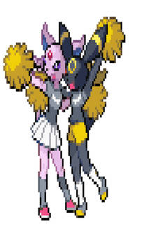 Espeon and Umbreon Anthros