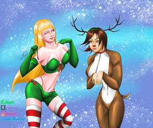 Lili and Asuka xmas