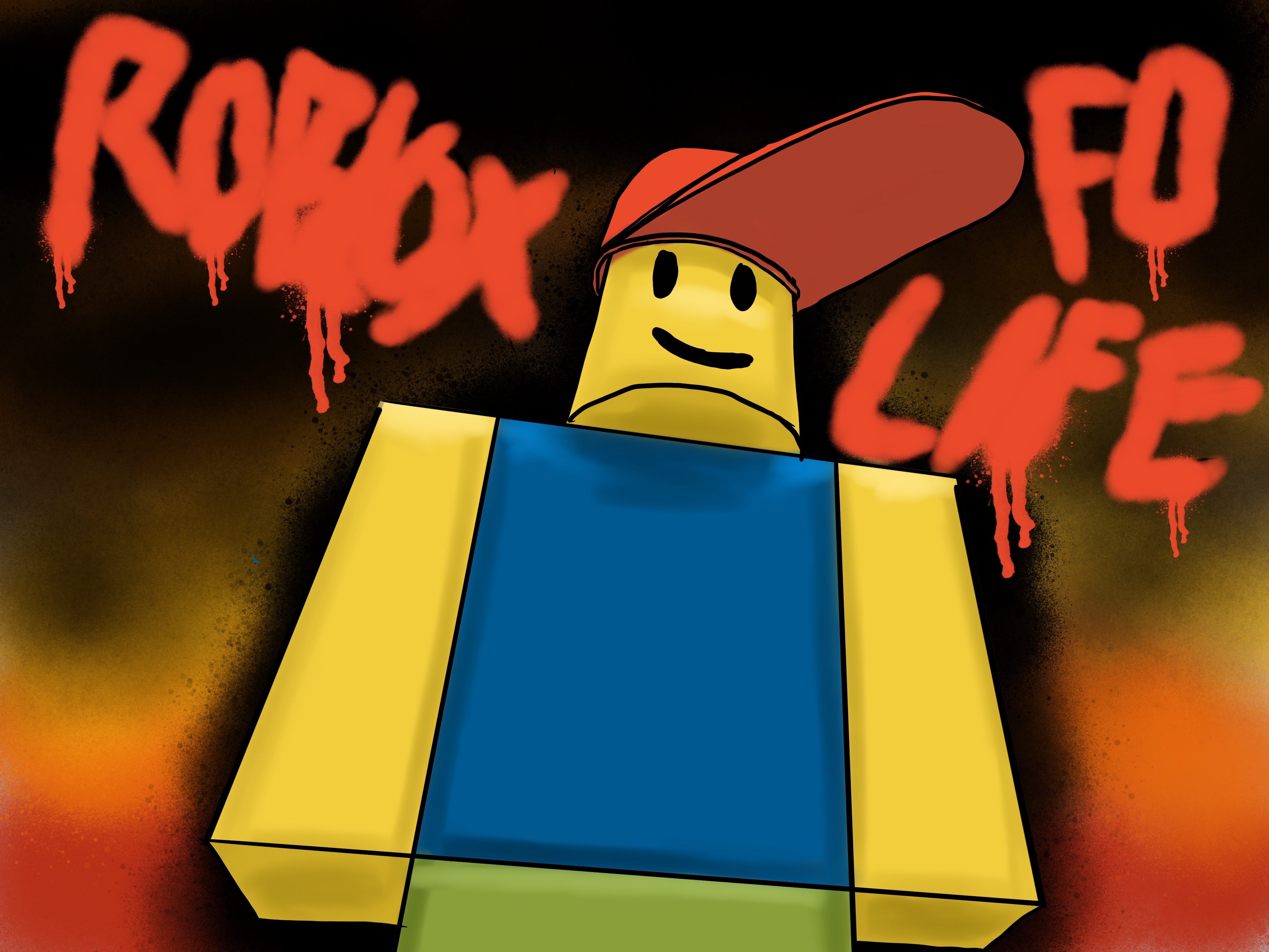 Download Take a Look at This Roblox Noob Wallpaper