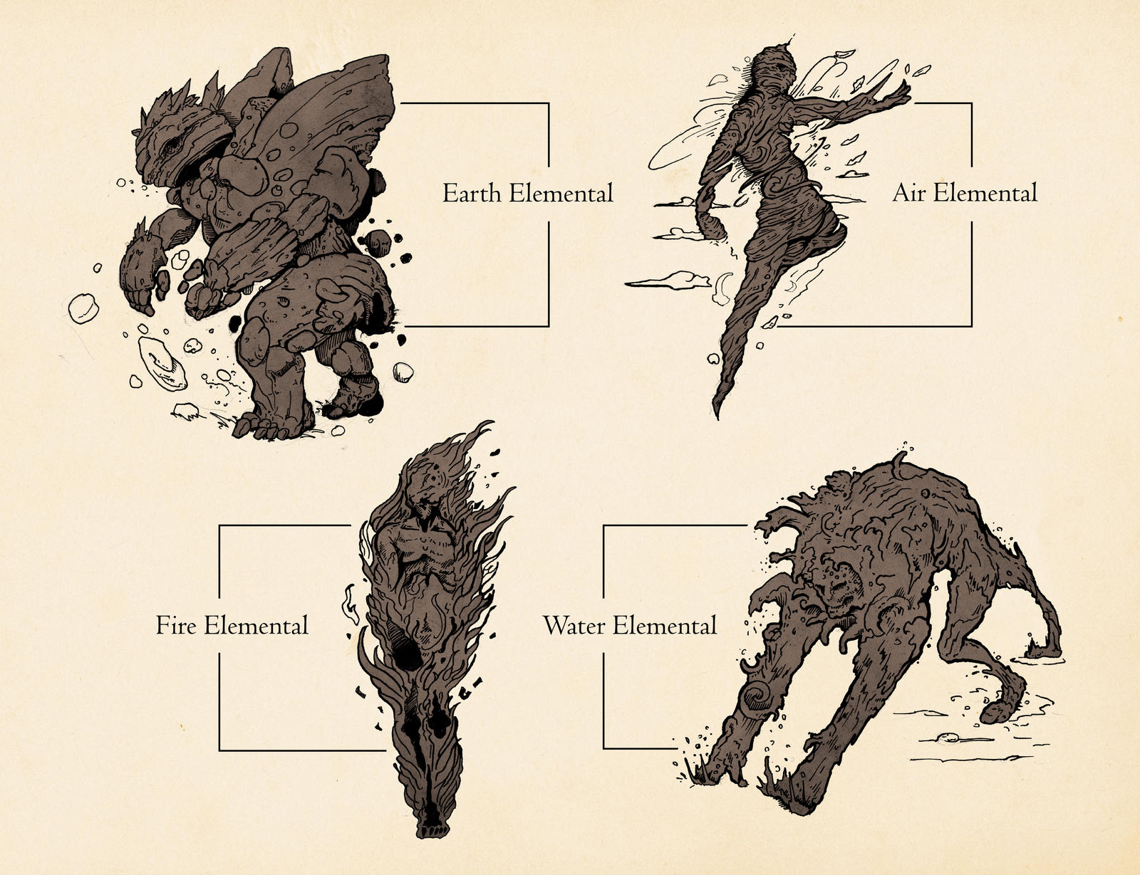 Elementals by SHininMysticice on DeviantArt