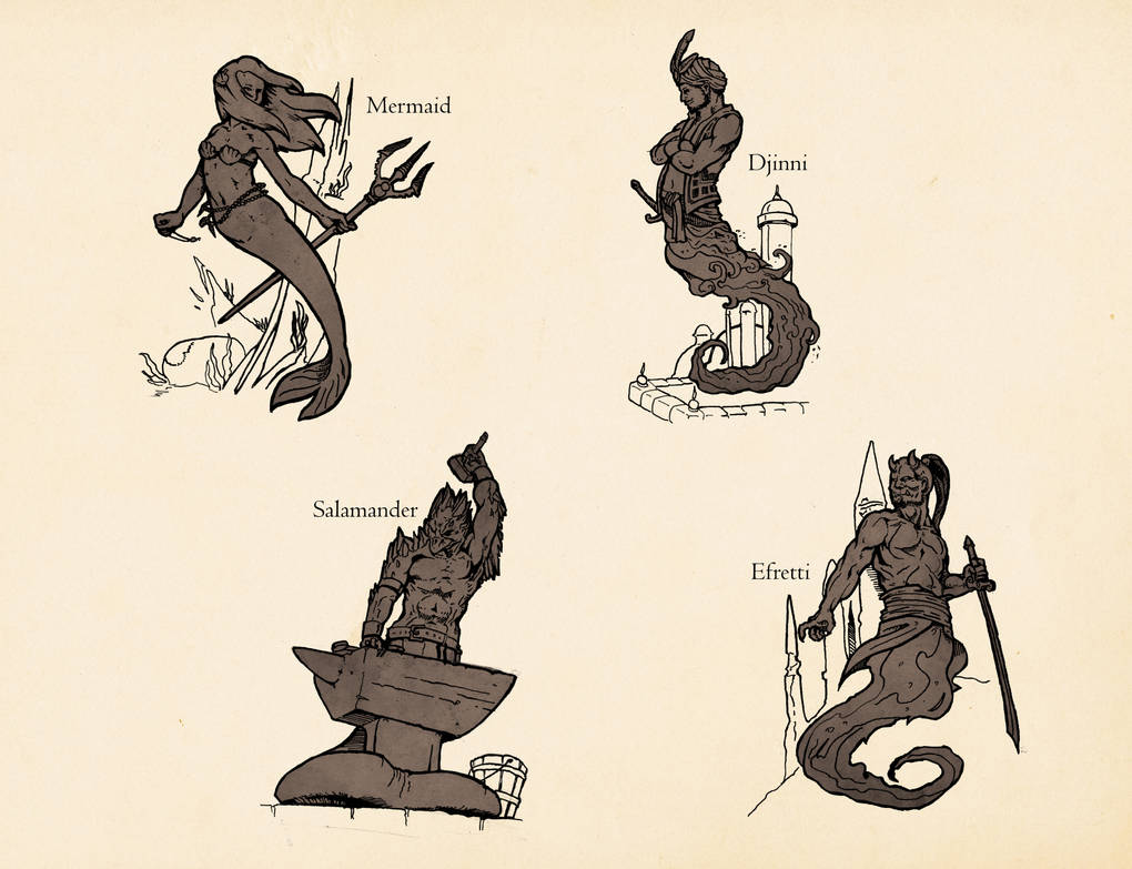 More Humanoid Creatures by SHininMysticice on DeviantArt