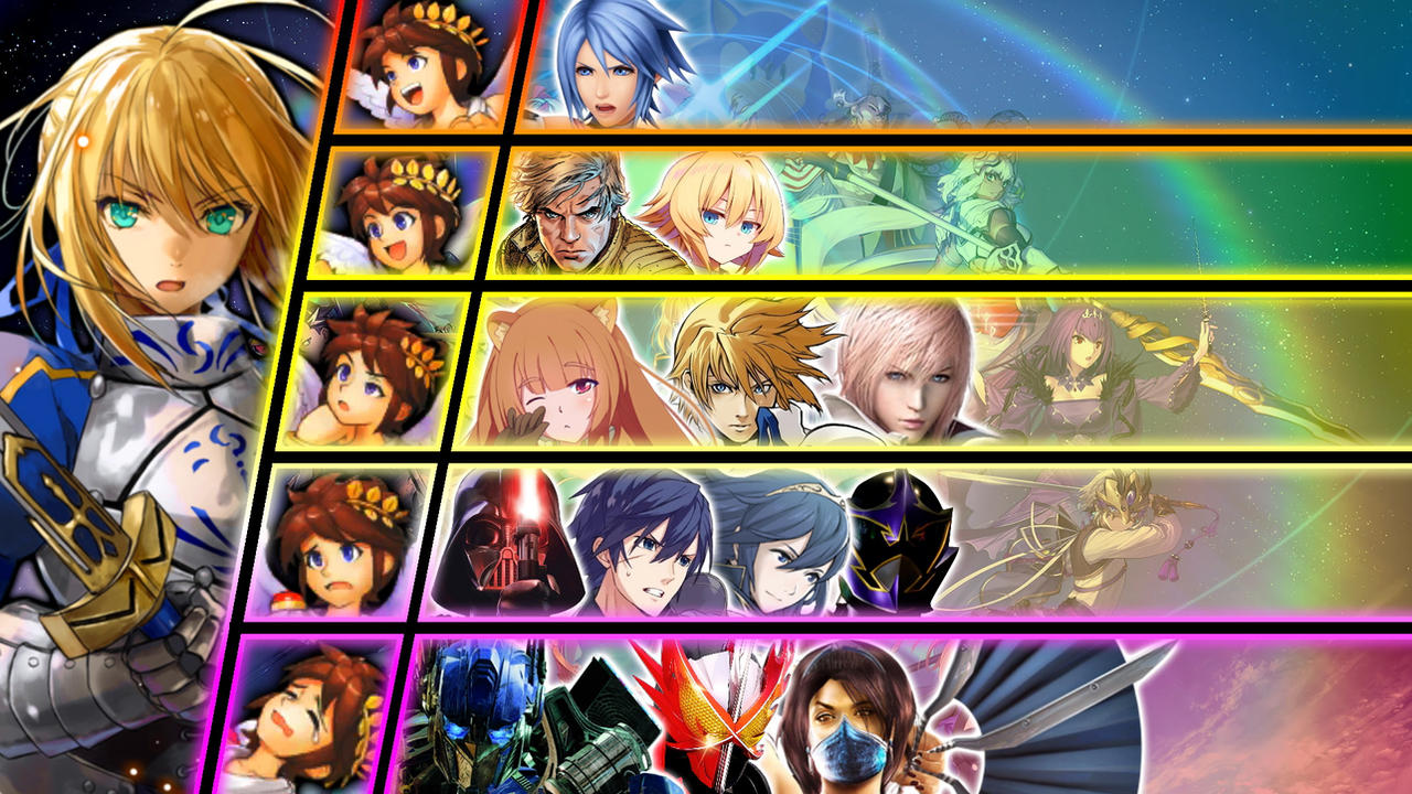 Saber Matchup Tier List by PitTheSwordmaster on DeviantArt