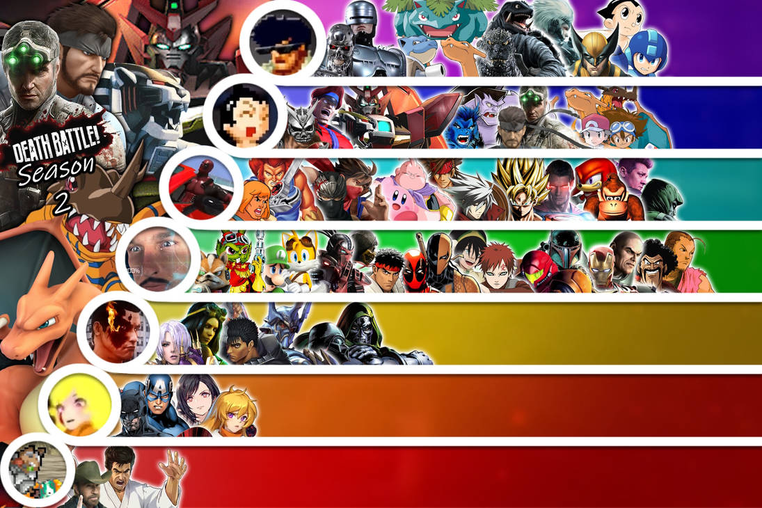 Season 2 Death Battle Matchups Tier List by PitTheSwordmaster on DeviantArt