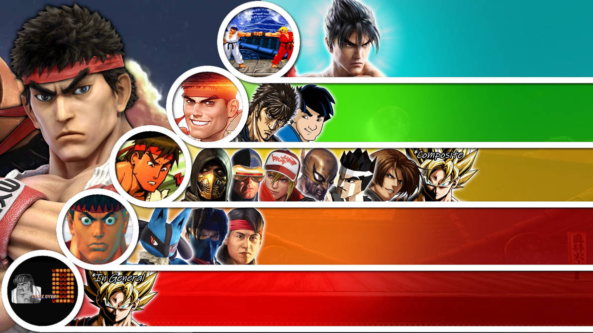 Trendy Ryu Tier Ryu Matchup Tier List by PitTheSwordmaster on DeviantArt
