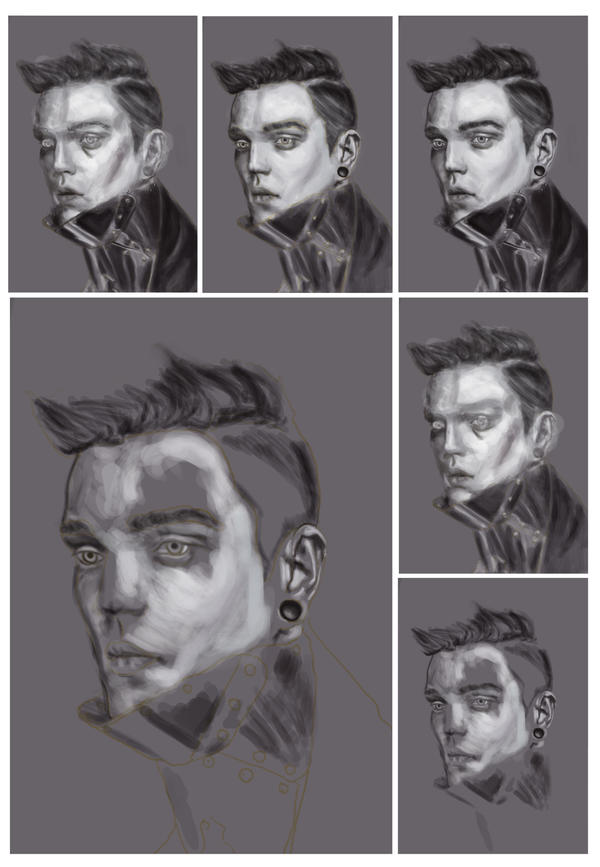 The Process of Josh by TonyJeffers on DeviantArt