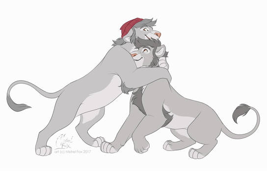 CM - Lion hugs