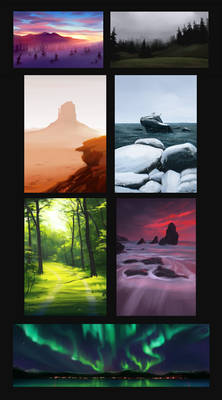 Landscape studies (January '18)