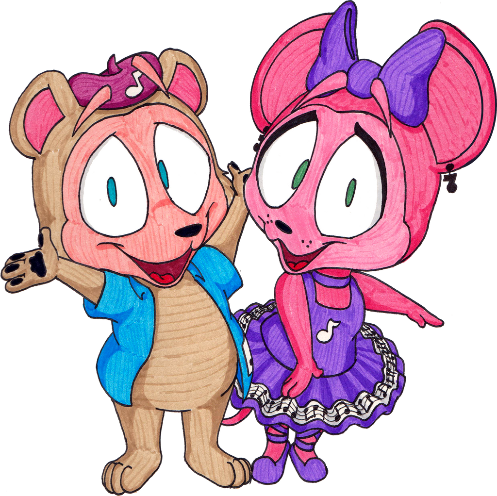Humbear Hum Bear and Melody Mouse by Yo-Snap on DeviantArt
