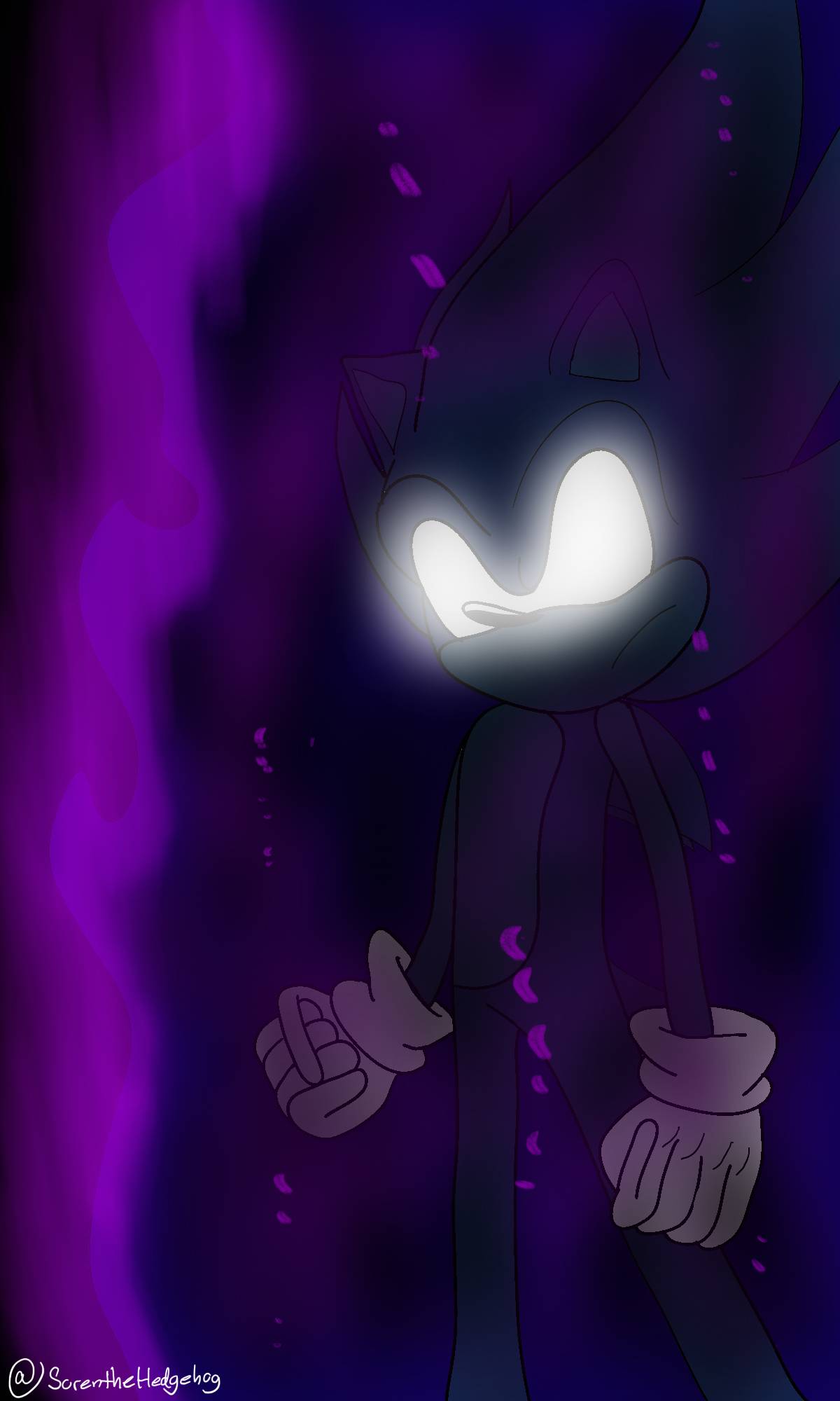 Color Dark Super Sonic Sketches by MeetJohnDoe on DeviantArt