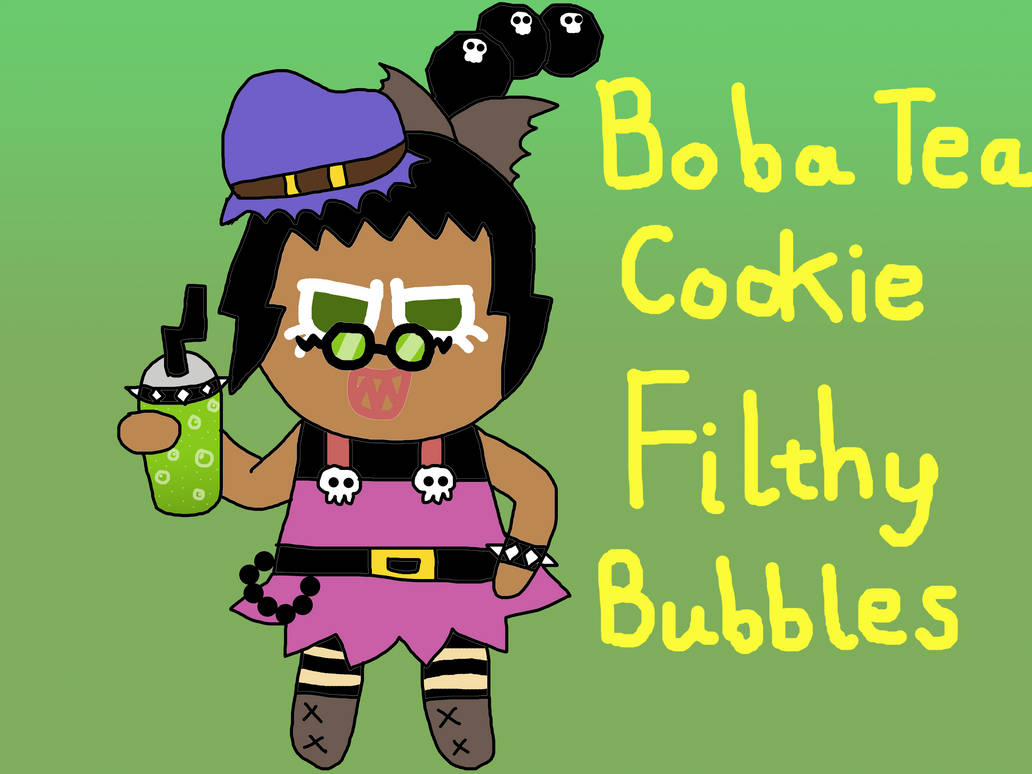 Devil Boba evil Boba Tea Cookie- the Filthy Bubbles by Hibiscus-Bubbles on DeviantArt