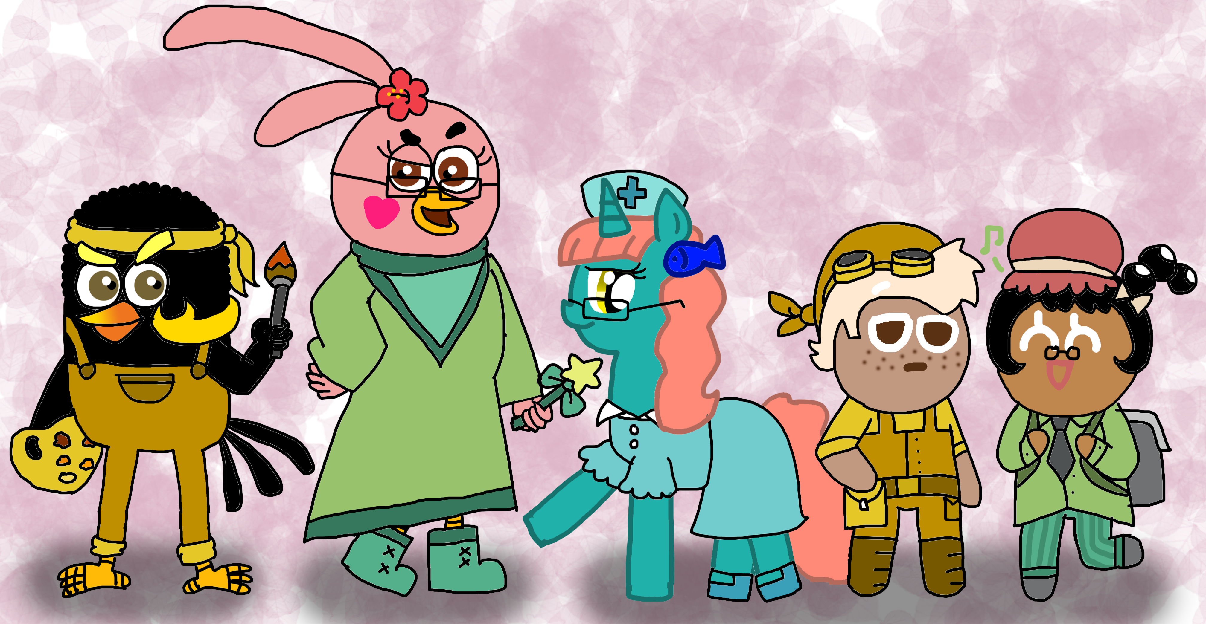 MY OC Squad with their MBTI types! by Hibiscus-Bubbles on DeviantArt