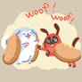 woof woof