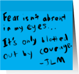 Fear...