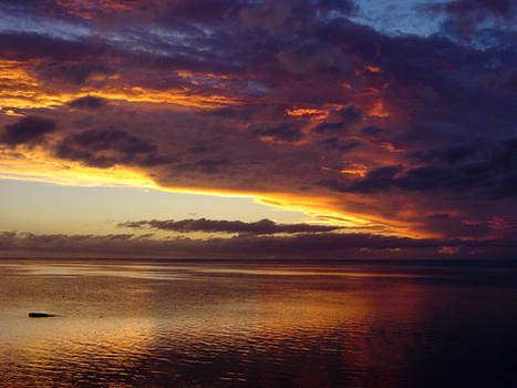 Sunset in Tahiti