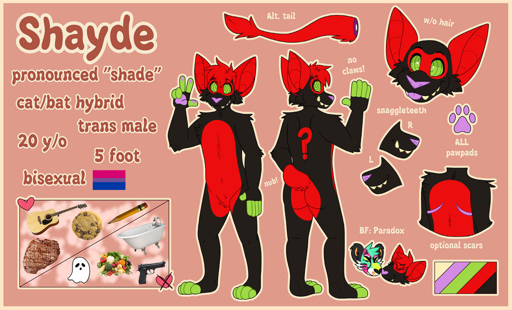 Shayde Reference Sheet 2020