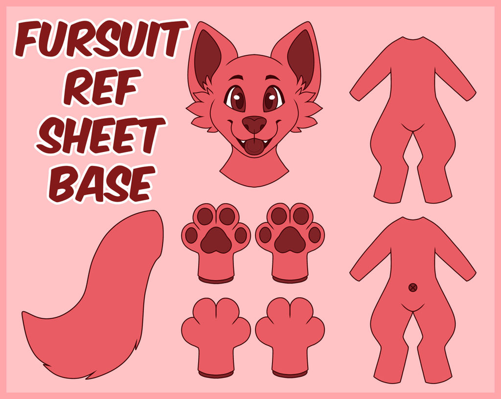 Fursuit Ref Sheet Base FOR SALE by Shaydestuck on DeviantArt