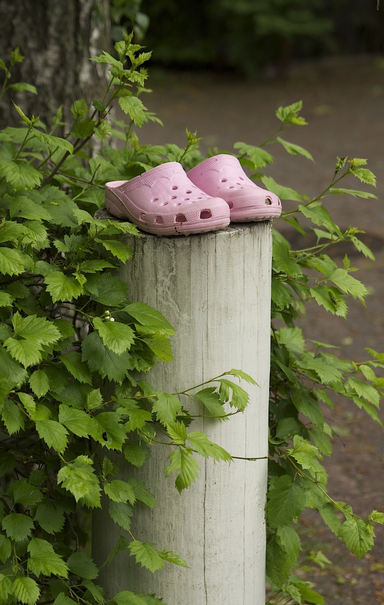 Crocs on pole :P