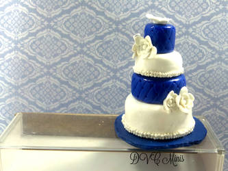 Miniature Wedding Cake Replica Cake Topper