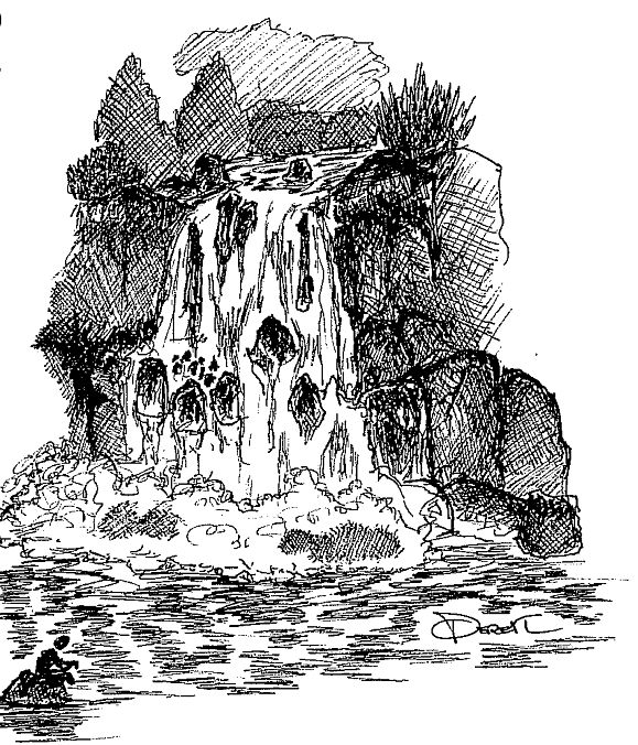 Waterfall Sketch by Dinkerdoo on DeviantArt