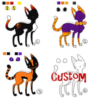 Halloween Adopts -1 left- by Poppyshadow