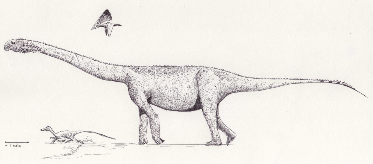 Andesaurus life reconstruction