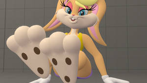 Lola Bunny paws close up