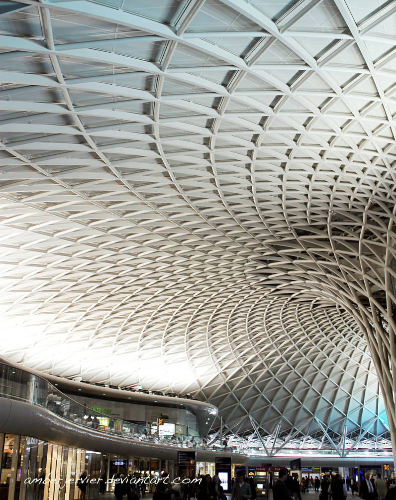 Interior of the New Kings Cross Station, London. by amberjervier