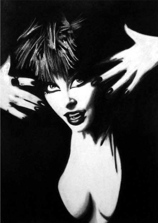 ELVIRA:MISTRESS OF THE DARK by CRUSHKILLDESTROYART on DeviantArt