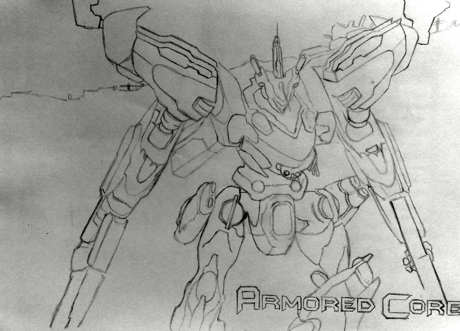 Ac4 Mech armored core 4 white glint WIP by mlvnsnmgl on DeviantArt