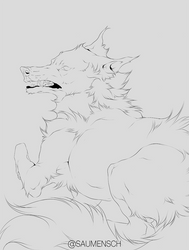 Wolf lineart base auction (open)