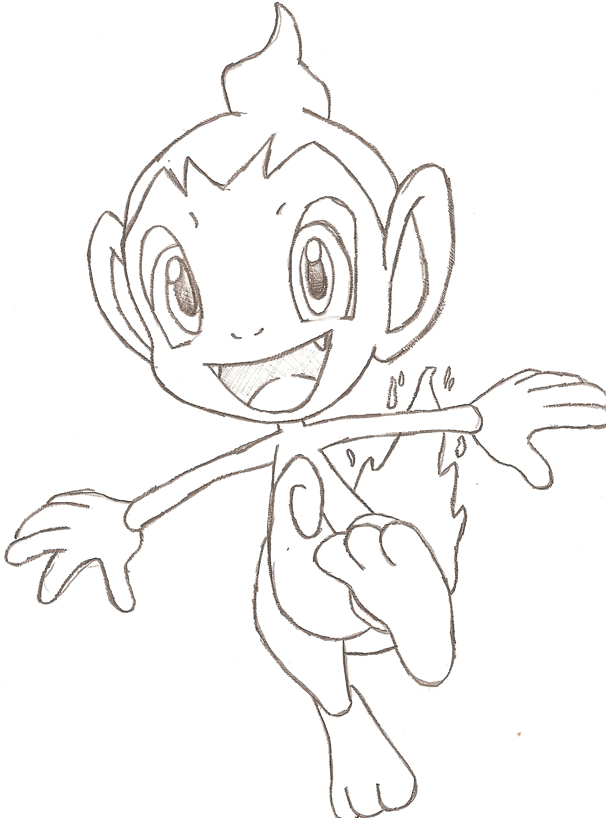 Chimchar Lineart By Tweak-93 On Deviantart