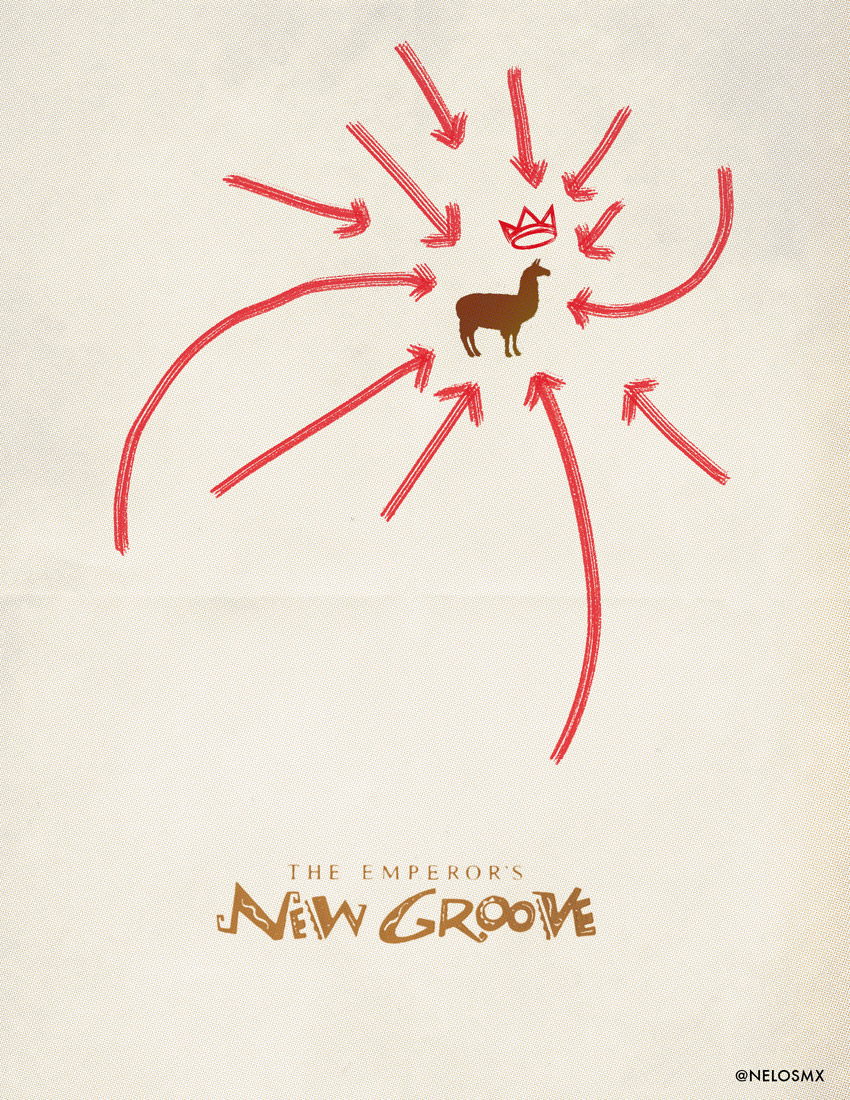 Minimalist Movie Poster: The Emperor's New Groove